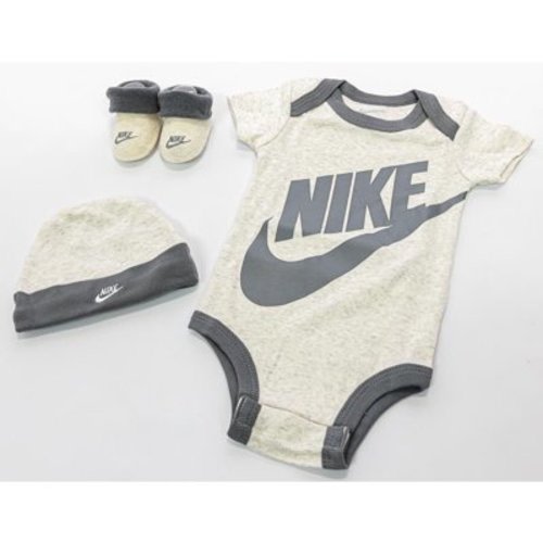Nike Baby's Bodysuit, Hat and Booties 3 Piece Set