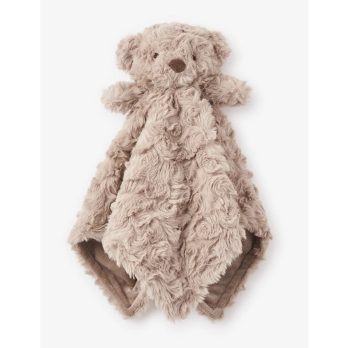 Plush Bear Baby Security Blanket BROWN / 15x15
