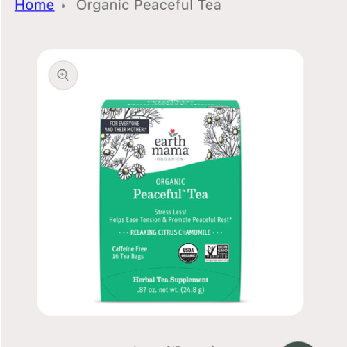Organic Peaceful Tea for Relaxation | Earth Mama