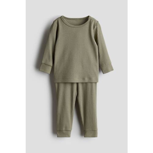 RIBBED COTTON SET