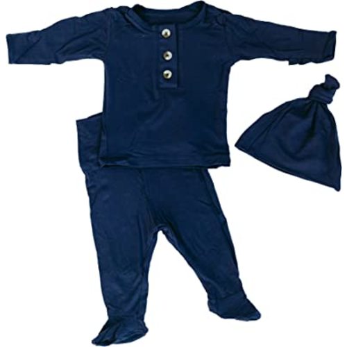 Coming Home Outfit and Hat Set for newborn boy and newborn girl, soft and stretchy gender neutral baby clothes, layette