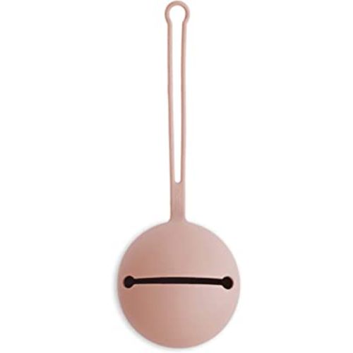 mushie Silicone Pacifier Holder Case (Blush)