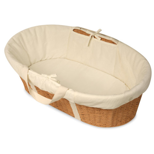Harriet Bee Landyn Wicker-Look Moses Changing Basket with Bedding & Reviews | Wayfair