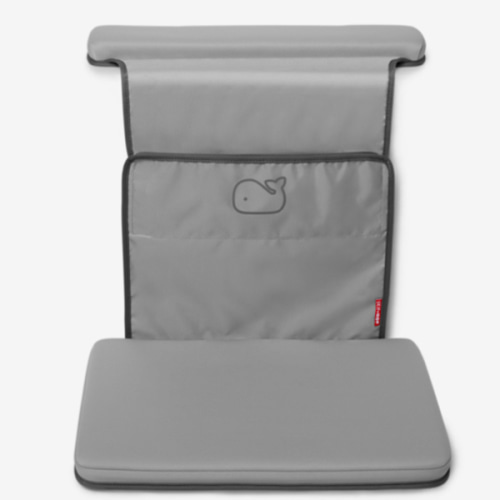 Skip Hop Baby Bath All-in-One Elbow Saver and Kneeler, Moby, Grey