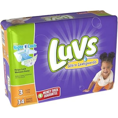 Luvs Ultra Leakguards Diapers Size 3 34 Count