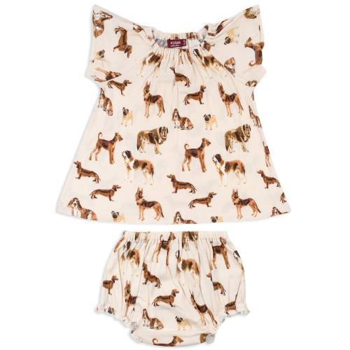 Natural Dog Organic Cotton Dress &amp; Bloomer Set