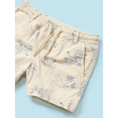 Safari Print Shorts & Hat, Cream - Mayoral | Maisonette