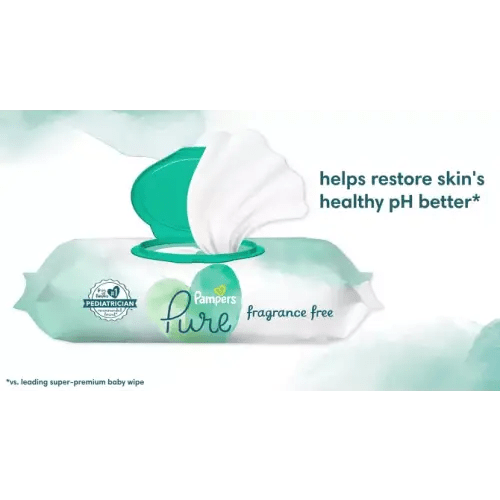 Pampers Aqua Pure Sensitive Baby Wipes (Select Count)