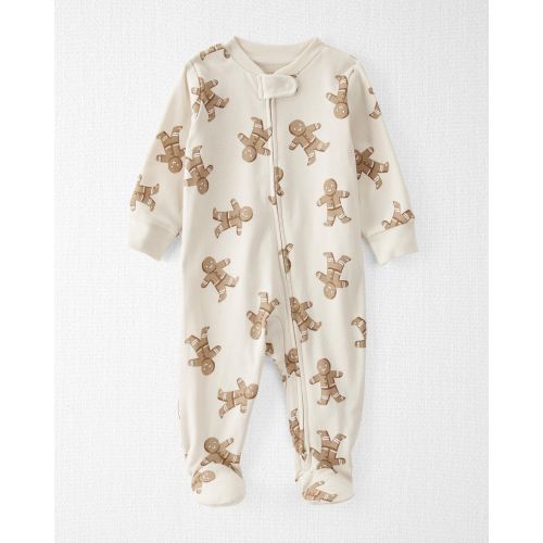 Baby Organic Cotton Sleep & Play in Gingerbread Cookie