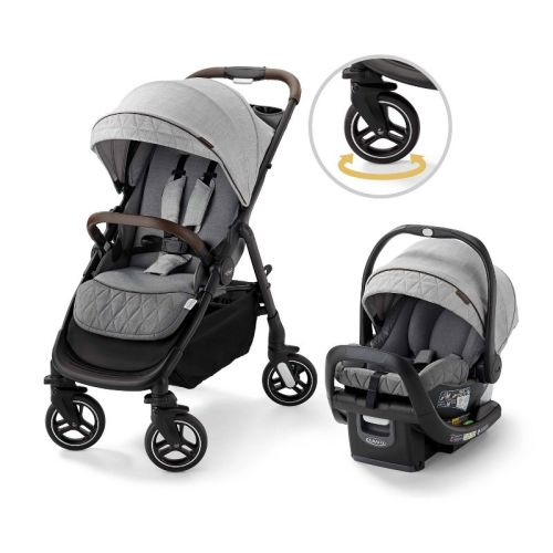 Graco Premier Merge Travel System With Snugride Snugfit 35 Lx Infant Car Seat - Midtown