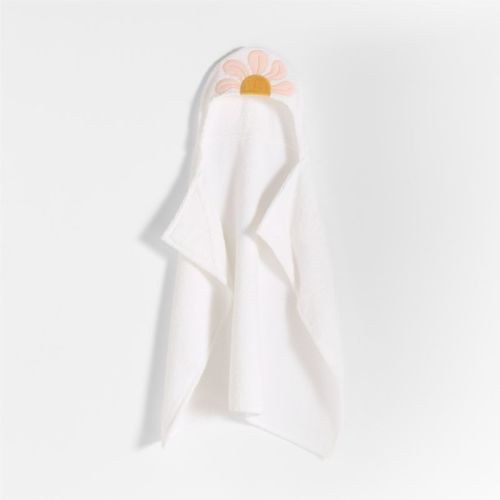 Flower 100% Organic Cotton Hooded Baby Towel
