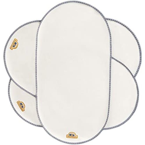 BlueSnail Waterproof Changing Pad Liners 3 Count (14"X26.5", White), Bassinet Pad Liner
