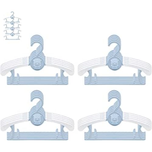 5-pack Adjustable Newborn Baby Hangers Plastic Non-Slip Extendable