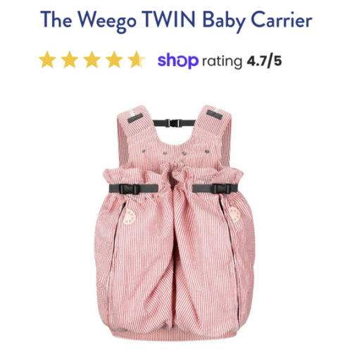 The Weego TWIN Baby Carrier
