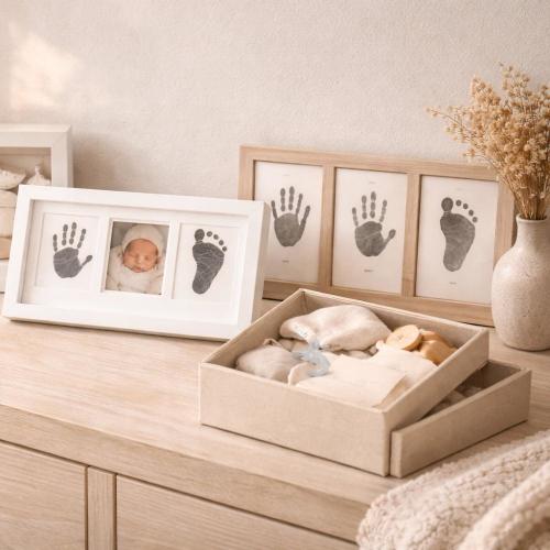 4-Pack Mess-Free Baby Hand and Footprint Kit - No Ink On Baby's Skin | Little Treasures
