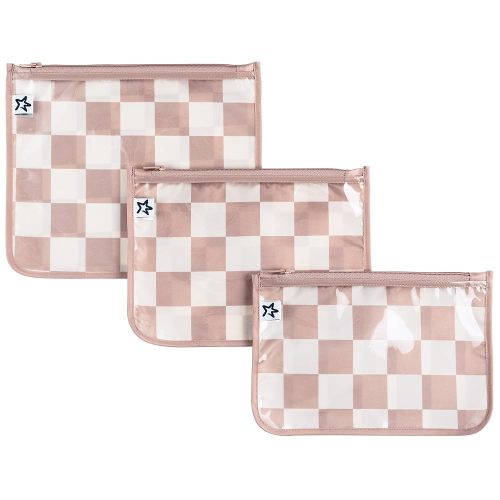 Tiny Twinkle Mess-Proof Travel Bags | TSA Airline Compliant, Zipper Closure, Clear Front Pouch, Diaper Bag Packing, Toiletry or Makeup Cosmetics Organizer