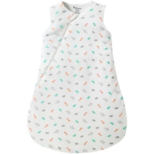 Baby Sleep Sack with 2-way Zipper, Winter Wearable Blanket 0-6 Months, 2.5 TOG Warm Cotton Sleeping Bag for Newborn