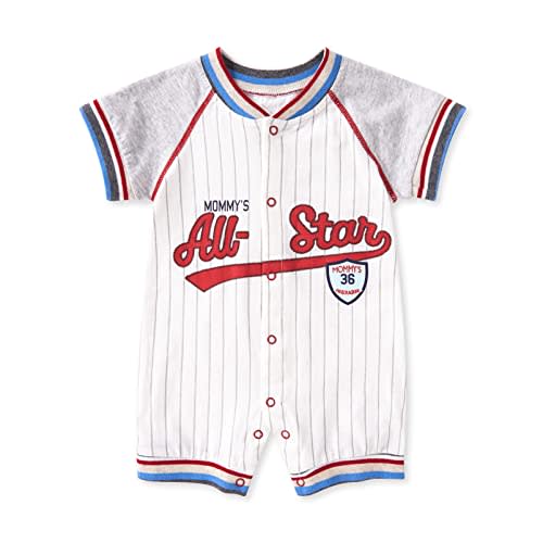 pureborn Baby Boy Romper Cotton One-Piece Summer Outfit 0-24 Months