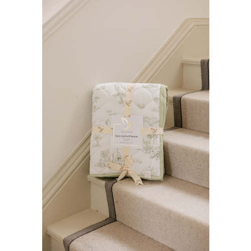 Safari Toile Quilted Playmat - Organic Quilted Baby Playmat – The Gilded Bird US