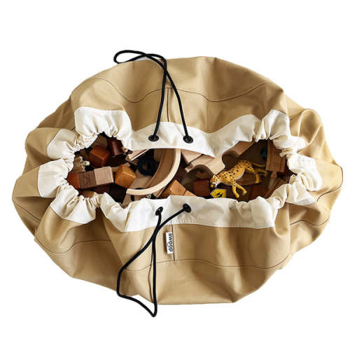 Large Toy Storage Bag - Wheat (Canvas)
