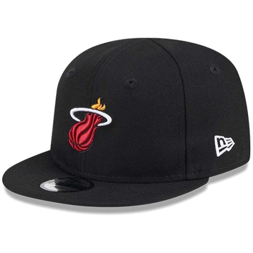 Newborn & Infant Miami Heat New Era Black My First 9FIFTY Adjustable Hat