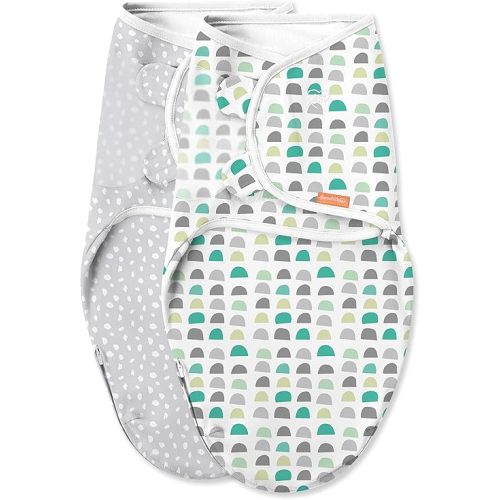 SwaddleMe Luxe Easy Change Swaddle - Small/Medium, 2 Pack, Gum Drops, 0-3 Months (58763)