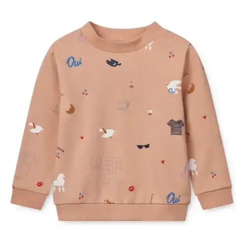 Liewood - Thora Paris organic cotton sweatshirt - Peach | Smallable