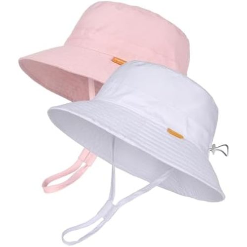 FURTALK Baby Sun Hat Toddler Boys Girls Bucket Hat for Kids 0-5 Years UPF 50+ Sun Protective Child Summer Beach Hats