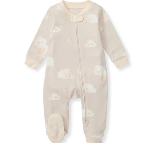 Good Night Sky Organic Cotton Sleep and Play Ice Flow