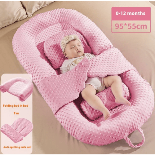 SoothEase™ Anti-Reflux & Anti-Colic Inclined Newborn Infant Baby Lounger Bed