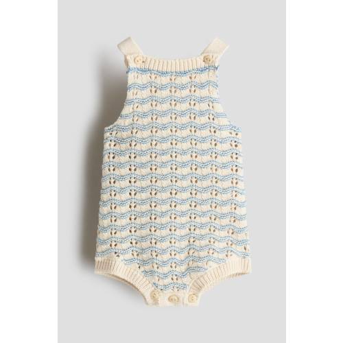 POINTELLE-KNIT ROMPER SUIT