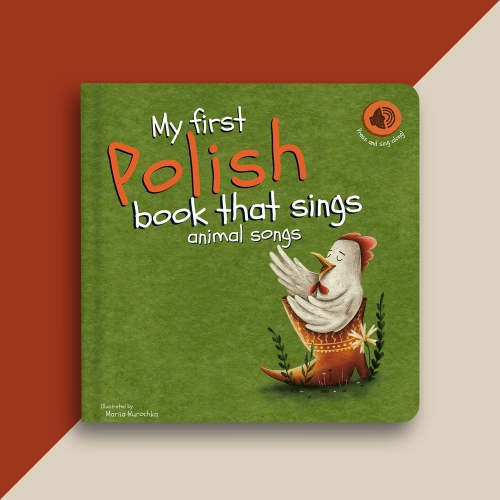 Pre-order: My first Polish book that sings animal songs (ships late October)