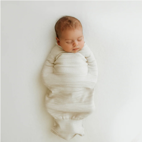 Bamboo Blend Beige Swaddle Sleep Sack – Swaddelini