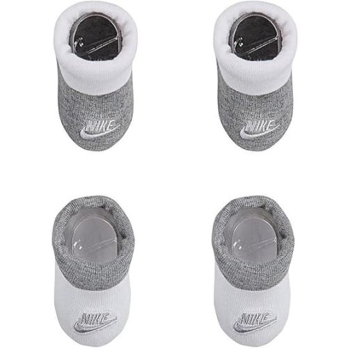 Nike Infant Baby Futura Booties 2 Pack (DGH(NN0048-042)/W, 0-6 Months)