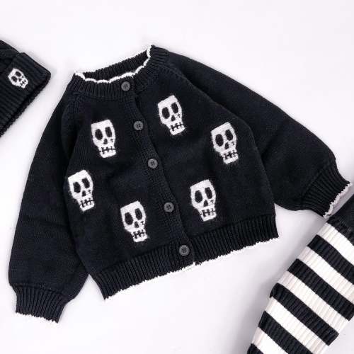 SKELLY SKULL KNITTED CARDIGAN