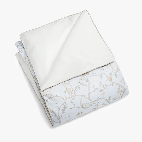 Gooslings Animal Parade Baby Duvet - Blue (down insert + cover)