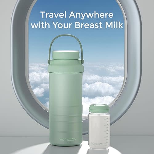 Momcozy 22oz Portable Breast Milk Cooler for Outdoor & Momcozy Portable Milk Warmer for Travel