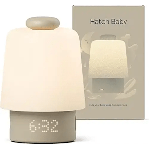 Hatch Baby Sound Machine, Night Light (Greige) | Sleep Support | Registry Essential, Routine Builder, Time-to-Rise Alarm Clock, White Noise, Nursery Stories, Toddler Kids (Wi-Fi)