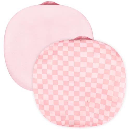 DAYEEBALL Baby Lounger Cover 1 Pack, Double-Sided Removable Lounger Covers for Infant, Stretchy and Soft Reversible Lounger Slipcover for Baby Girls Boys Newborn, Pink (Only Cover)