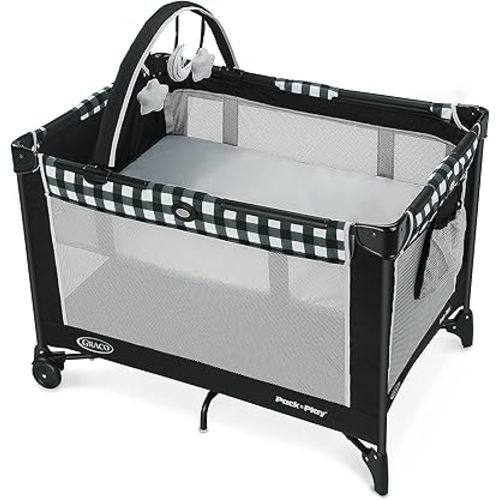 Graco Pack 'N Play On The Go Playard, Kagen with Reach-through Bassinet and Compact Fold
