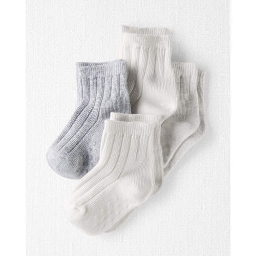 Baby 4-Pack No-Slip Socks - Style,Multi