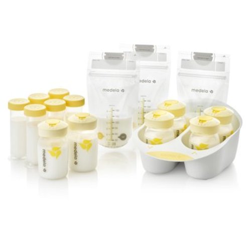 Free Shipping! Medela Breast Milk Storage Solution Set, Store and Organize, BPA Free, 101037168, Clear, 45 Pieces