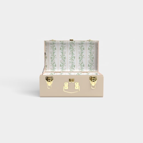 Mini Classic Trunk - Limited Edition Beige - Darling Dogwood / Embroidery