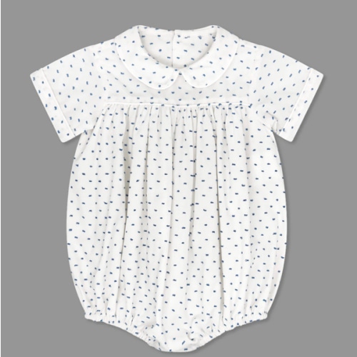 Covington Bubble - Spring Blue Swiss Dot (Infant)