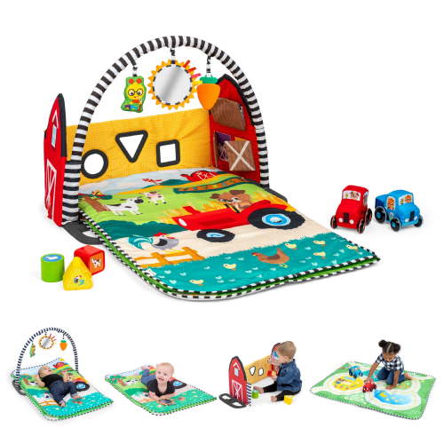 Baby Einstein Farm Explorers Busy Barnyard Grow with Me Activity Gym, Ages 0-48 Months