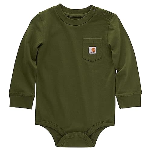 Carhartt Unisex Baby Long-sleeve Pocket Bodysuit