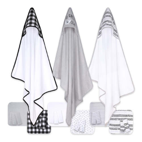 The Peanutshell So Fresh 23 Piece Hooded Towels & Washcloths Bath Gift — buybuy BABY