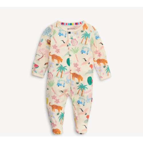 Magnetic Footie in Wanderlust Wildlife Modal, size 6-9 mos