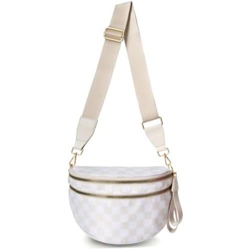 Emmafy Crossbody Bag for Women, Emmafy Waterproof Oxford Cloth Large Capacity Bum Bags with Adjustable Strap