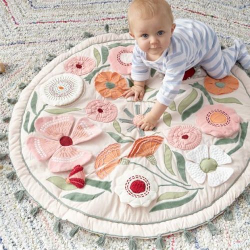 Crate & Barrel Floral Garden Baby Activity Play Mat